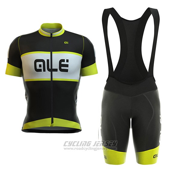 2017 Cycling Jersey ALE R-ev1 Master Yellow Short Sleeve and Bib Short