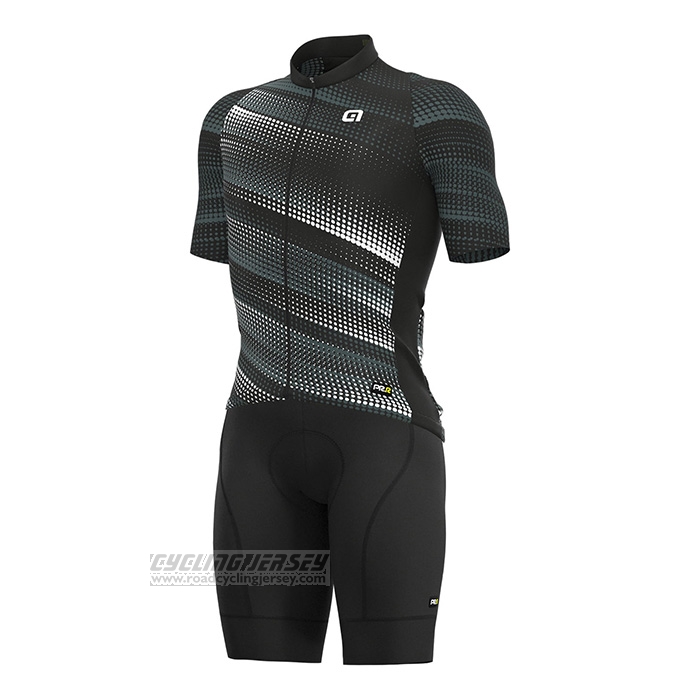 2022 Cycling Jersey ALE Black Short Sleeve and Bib Short