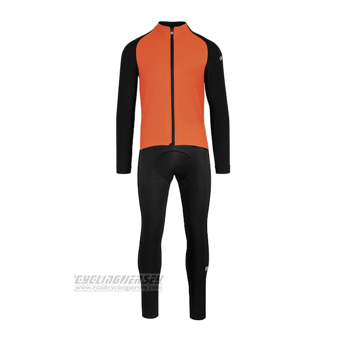 2021 Cycling Jersey Assos Orange Long Sleeve and Bib Short