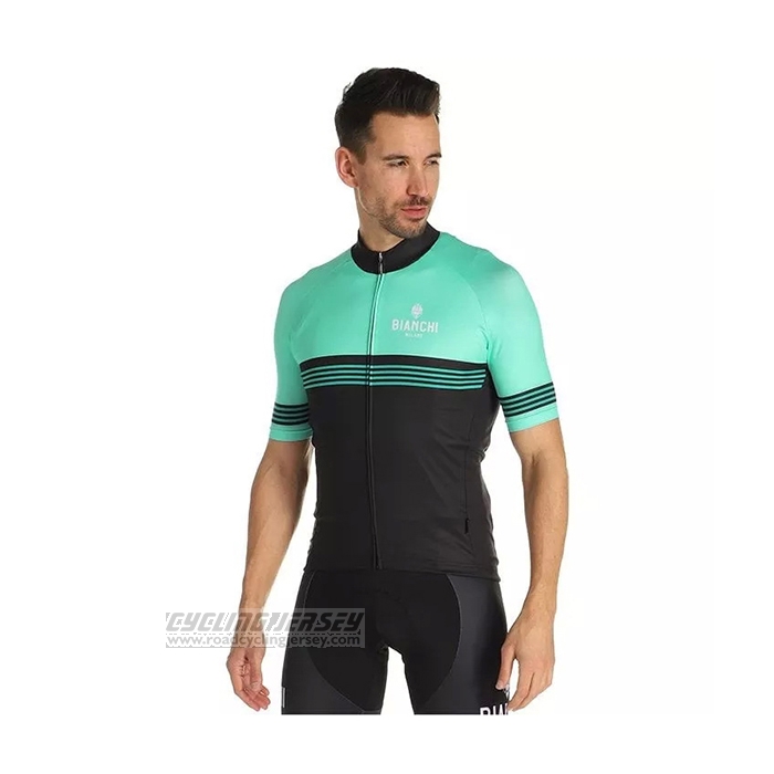 2021 Cycling Jersey Bianchi Light Green Short Sleeve and Bib Short(1)