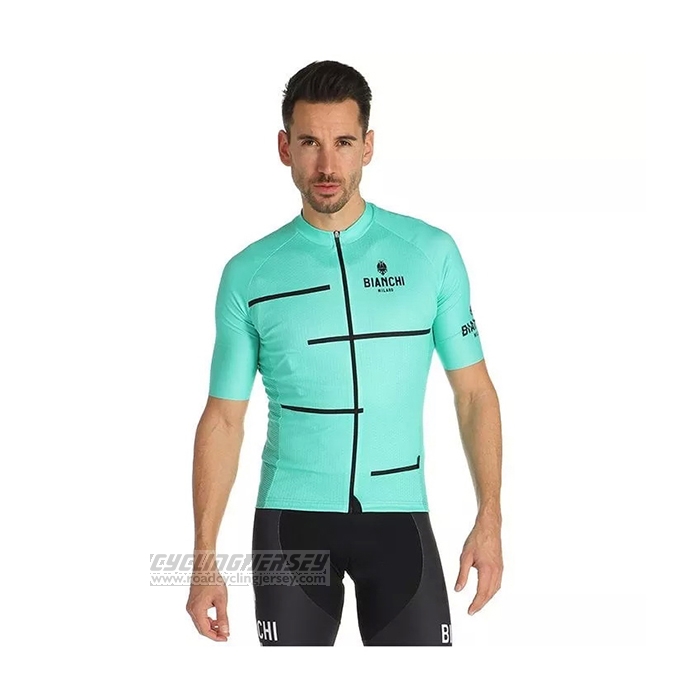 2021 Cycling Jersey Bianchi Light Green Short Sleeve and Bib Short(2)