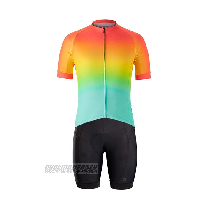 2021 Cycling Jersey Bontrager Multicoloured Short Sleeve and Bib Short