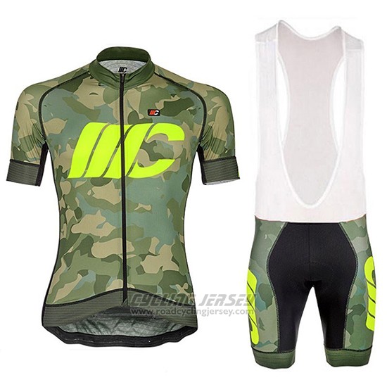 2018 Cycling Jersey Cipollini Prestig Camo Camouflage Green Short Sleeve and Overalls