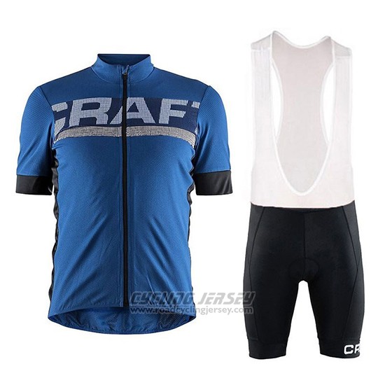 2018 Cycling Jersey Craft Blue Short Sleeve and Overalls