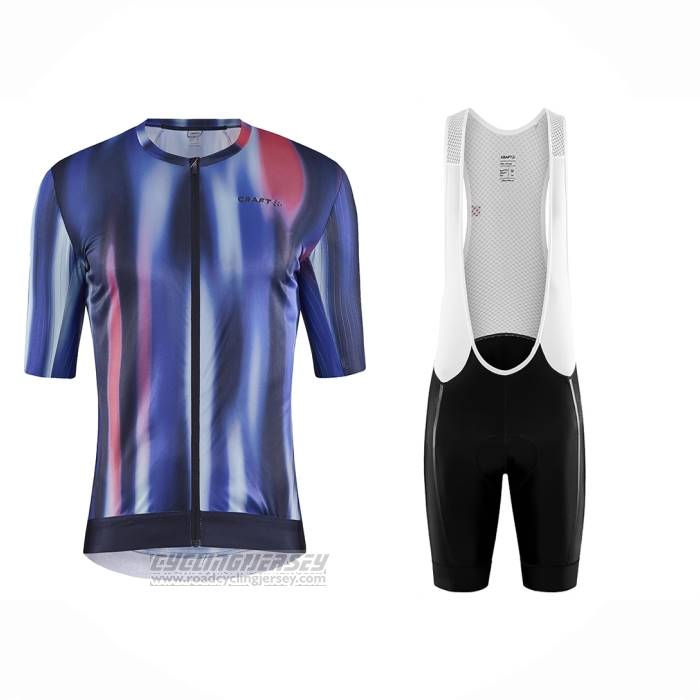2023 Cycling Jersey Craft Multicoloured Short Sleeve And Bib Short