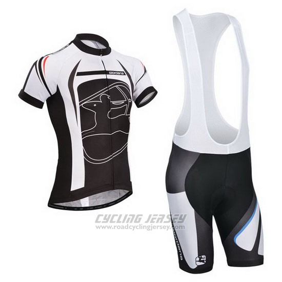2014 Cycling Jersey Giordana Black Short Sleeve and Bib Short