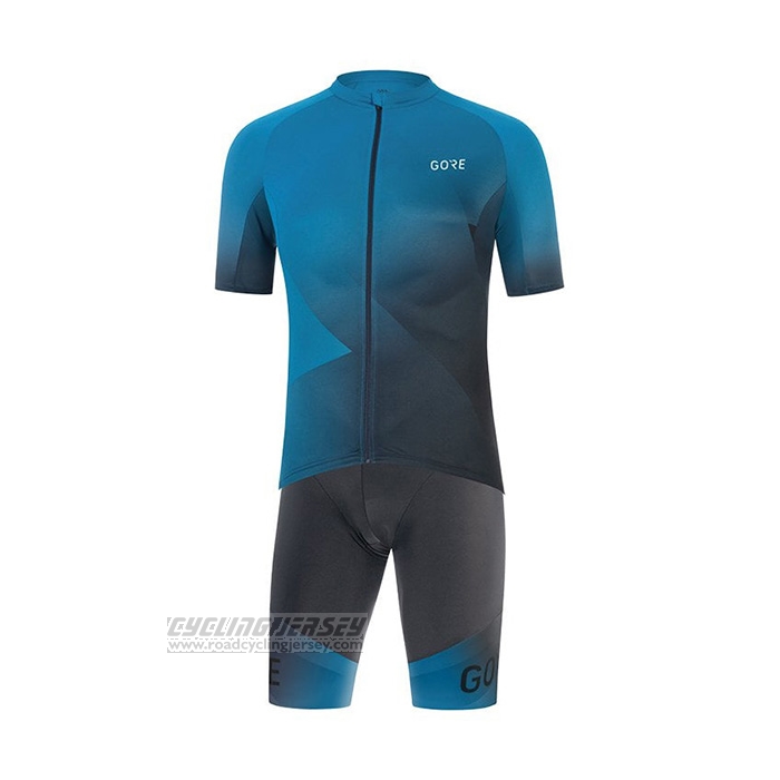 2022 Cycling Jersey Gore Blue Short Sleeve and Bib Short
