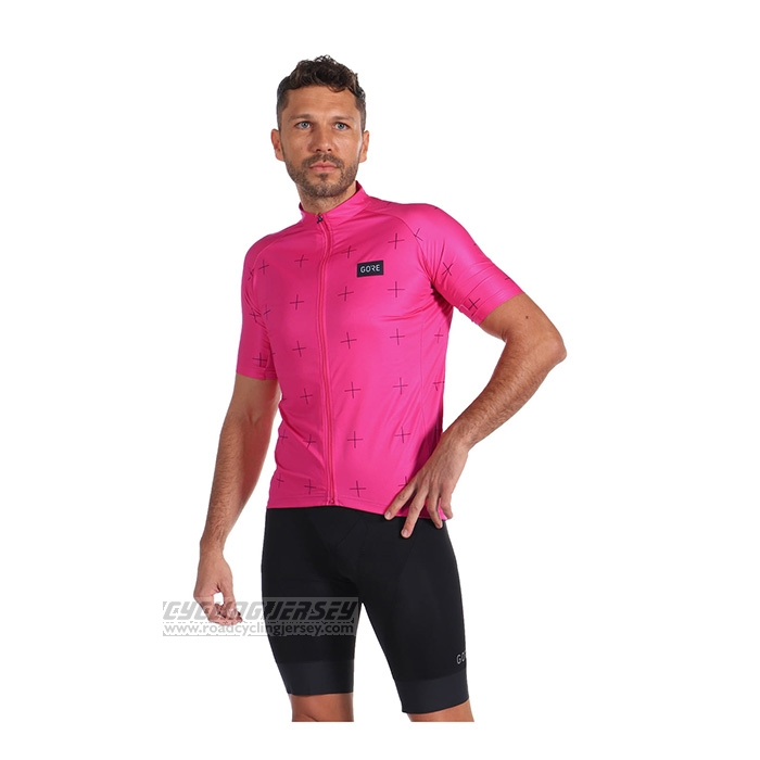 2022 Cycling Jersey Gore Fuchsia Short Sleeve and Bib Short