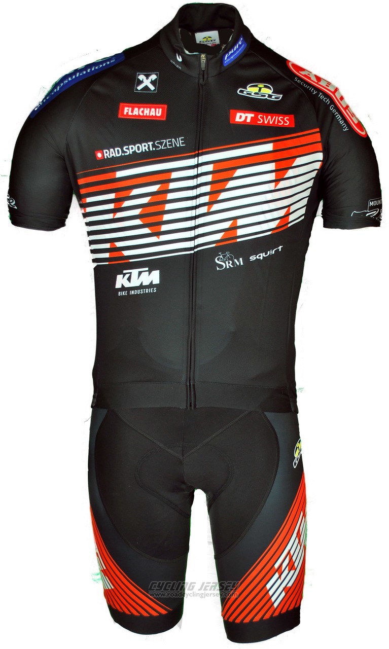 2018 Cycling Jersey Ktm Orange Short Sleeve and Bib Short