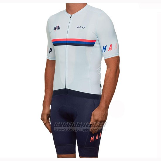 2019 Cycling Jersey Maap Nationals White Short Sleeve and Bib Short
