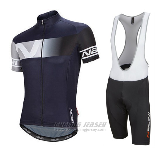 2016 Cycling Jersey Nalini Dark Bluee Short Sleeve and Bib Short