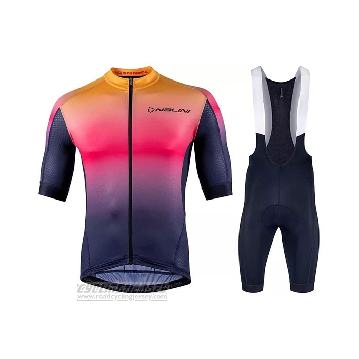2021 Cycling Jersey Nalini Multicoloured Short Sleeve and Bib Short