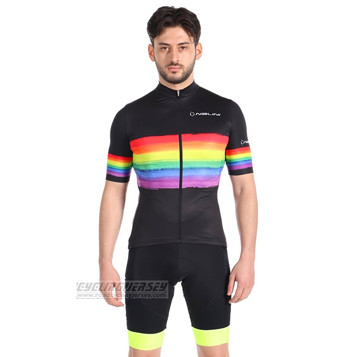 2022 Cycling Jersey Nalini Multicoloured Short Sleeve and Bib Short