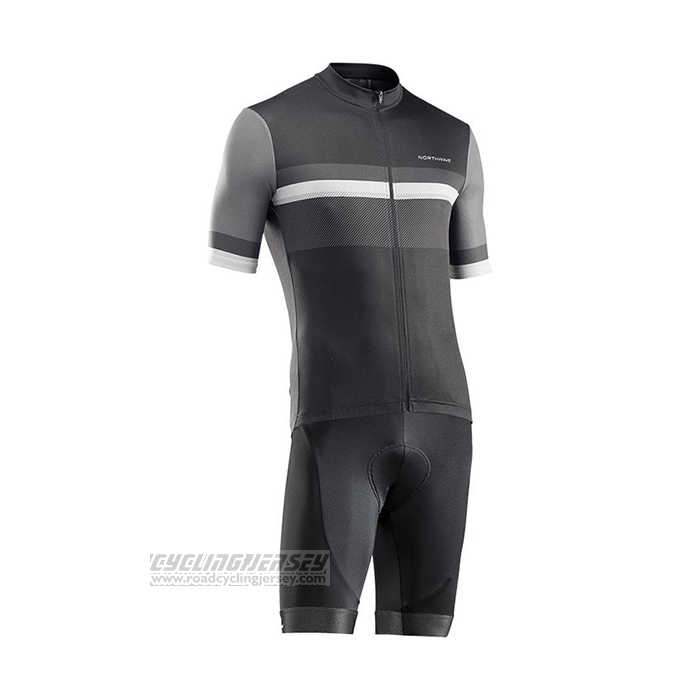 2021 Cycling Jersey Northwave Black Short Sleeve and Bib Short