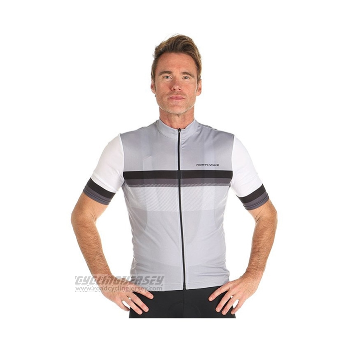 2021 Cycling Jersey Northwave White Short Sleeve and Bib Short