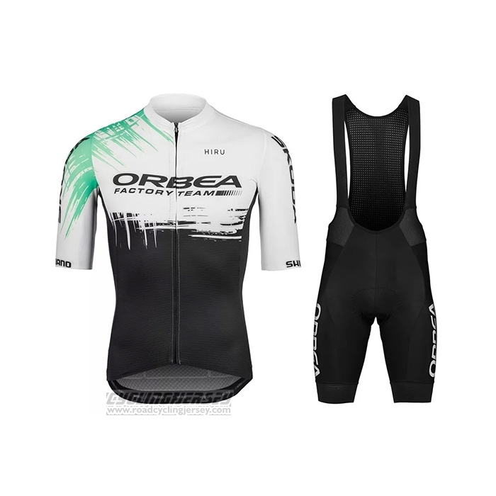 2021 Cycling Jersey Orbea White Black Short Sleeve and Bib Short
