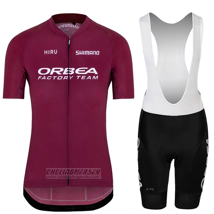 2023 Cycling Jersey Orbea Fuchsia Short Sleeve And Bib Short