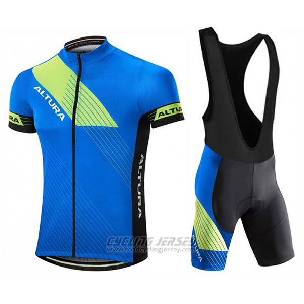 2017 Cycling Jersey Altura Sportive Blue Short Sleeve and Bib Short