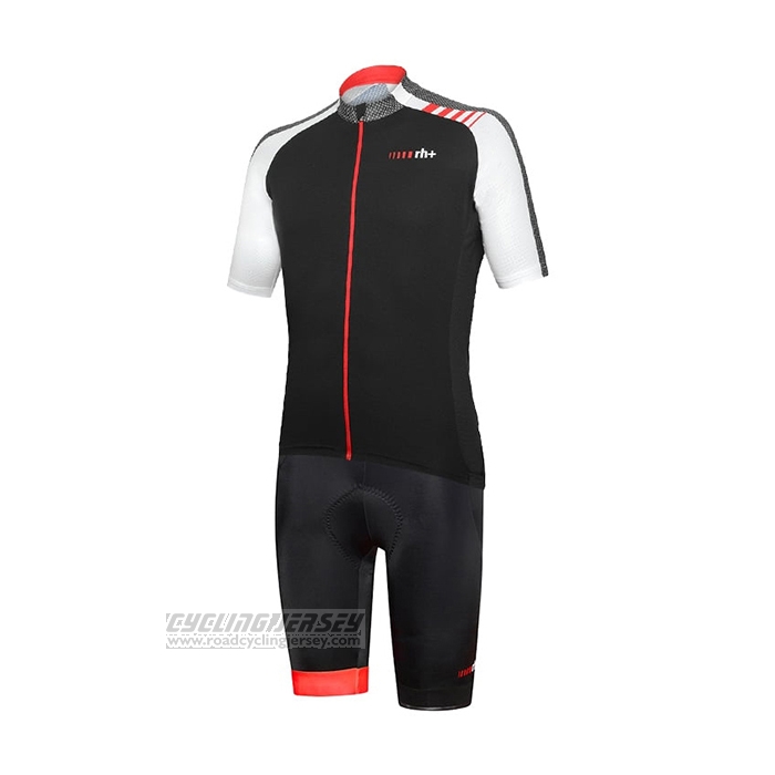 2021 Cycling Jersey RH+ Gray White Short Sleeve and Bib Short