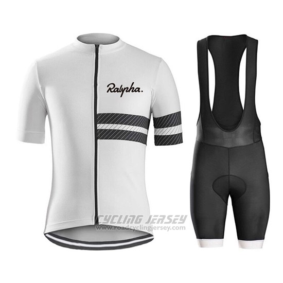 2019 Cycling Jersey Ralph White Black Short Sleeve and Bib Short
