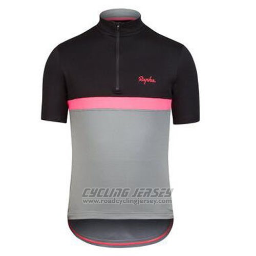 2016 Cycling Jersey Rapha Black and Red Short Sleeve and Bib Short