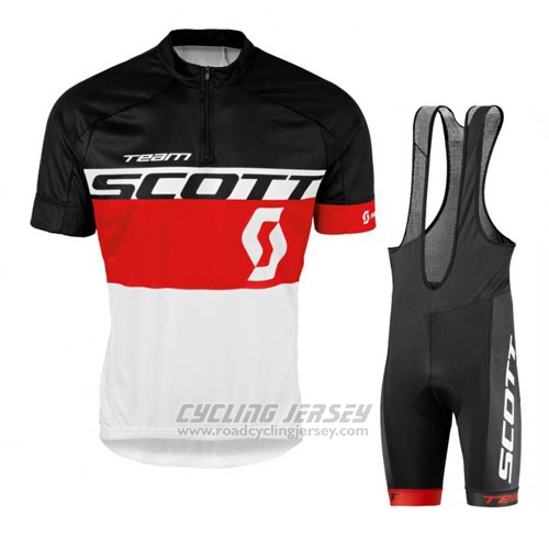 2016 Cycling Jersey Scott Yellow and White Short Sleeve and Bib Short