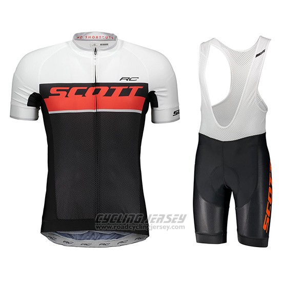 2018 Cycling Jersey Scott Rc Orange Short Sleeve and Bib Short