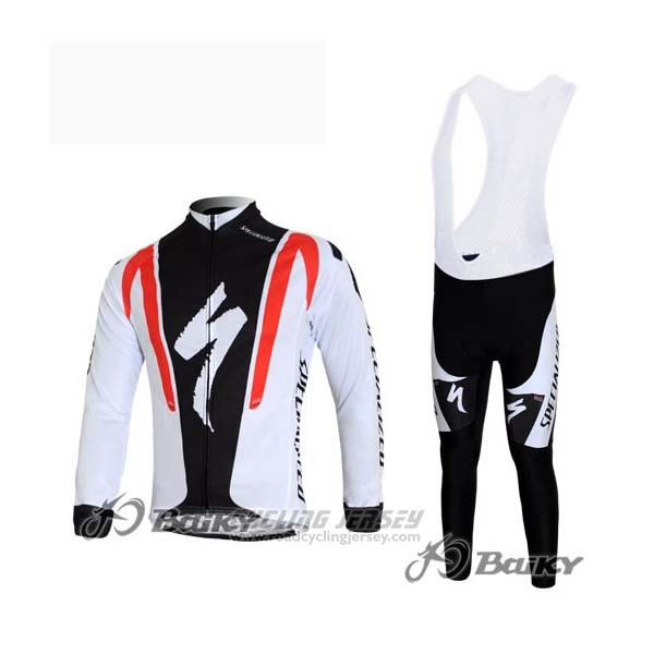 2012 Cycling Jersey Specialized Long Sleeve Black and Red