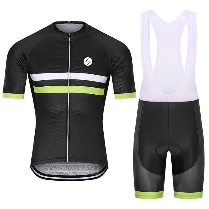 2021 Cycling Jersey Steep Black Yellow Short Sleeve and Bib Short
