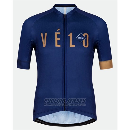 2018 Cycling Jersey Velo Blue Orange Short Sleeve and Overalls