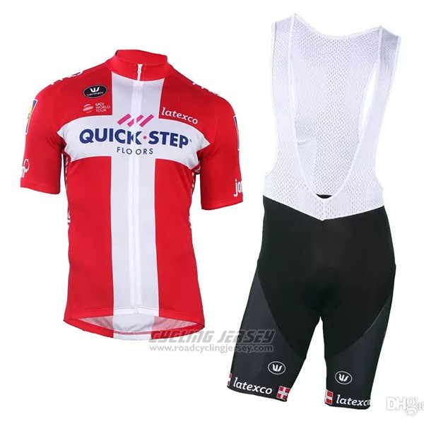 2018 2019 Cycling Jersey Quick Step Floors Champion Denmark Short ...