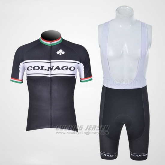 2011 Cycling Jersey Colnago White and Black Short Sleeve and Bib Short