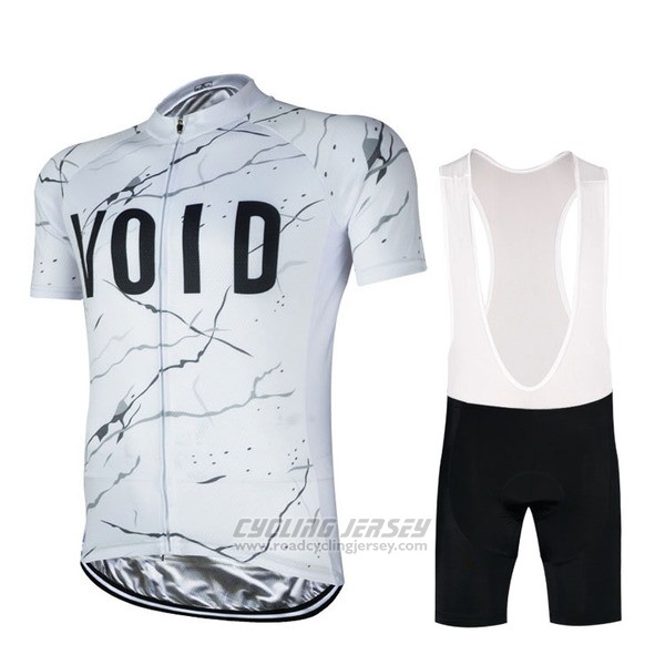 2017 Cycling Jersey Vold White Short Sleeve and Bib Short