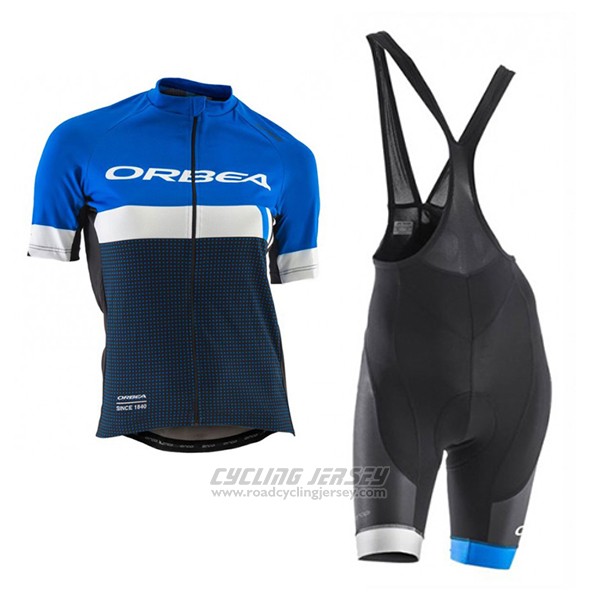 2017 Cycling Jersey Women Orbea Black and Blue Short Sleeve and Bib Short
